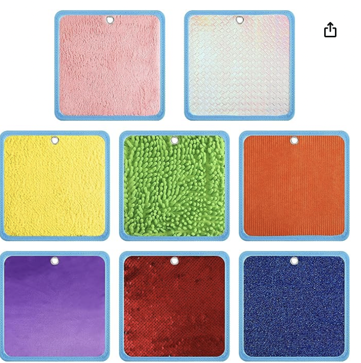 Sensory Textiles from Amazon for DIY Sensory Blocks